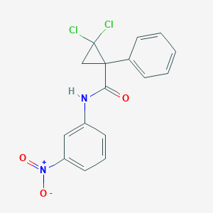 2,2-dichloro-N-{3-nitrophenyl}-1-phenylcyclopropanecarboxamide