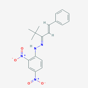 4,4-Dimethyl-1-phenyl-1-penten-3-one {2,4-bisnitrophenyl}hydrazone