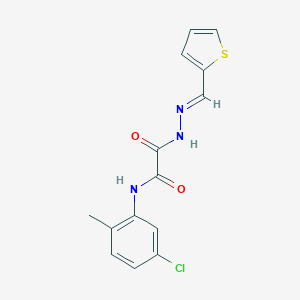 N-(5-chloro-2-methylphenyl)-2-oxo-2-[2-(2-thienylmethylene)hydrazino]acetamide