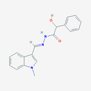 molecular formula C18H17N3O2 B390850 2-hydroxy-N'-[(1-methyl-1H-indol-3-yl)methylene]-2-phenylacetohydrazide CAS No. 328910-22-1