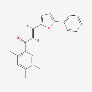 3-(5-phenyl-2-furyl)-1-(2,4,5-trimethylphenyl)-2-propen-1-one