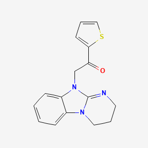 2-(3,4-dihydropyrimido[1,2-a]benzimidazol-10(2H)-yl)-1-(2-thienyl)ethanone