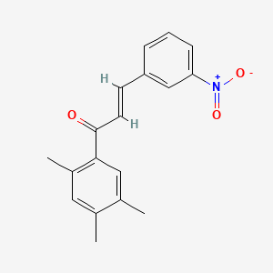 3-(3-nitrophenyl)-1-(2,4,5-trimethylphenyl)-2-propen-1-one