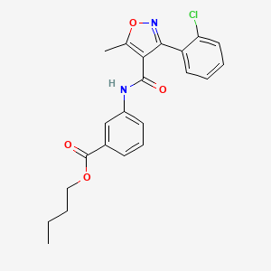 butyl 3-({[3-(2-chlorophenyl)-5-methyl-4-isoxazolyl]carbonyl}amino)benzoate