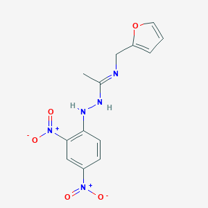 N'-{2,4-bisnitrophenyl}-N-(2-furylmethyl)ethanehydrazonamide