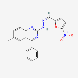 5-nitro-2-furaldehyde (6-methyl-4-phenyl-2-quinazolinyl)hydrazone