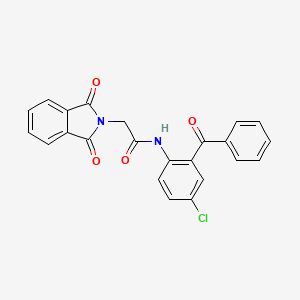 molecular formula C23H15ClN2O4 B3908734 N-(2-benzoyl-4-chlorophenyl)-2-(1,3-dioxo-1,3-dihydro-2H-isoindol-2-yl)acetamide CAS No. 4951-31-9
