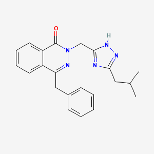 4-benzyl-2-[(3-isobutyl-1H-1,2,4-triazol-5-yl)methyl]phthalazin-1(2H)-one