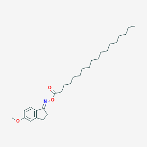 molecular formula C28H45NO3 B390875 5-methoxy-1-indanone O-stearoyloxime 