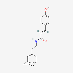 molecular formula C22H29NO2 B3908752 N-[2-(1-adamantyl)ethyl]-3-(4-methoxyphenyl)acrylamide CAS No. 6045-34-7