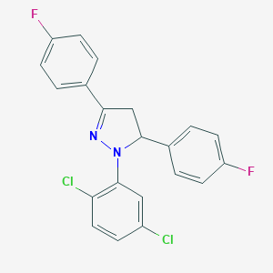 1-(2,5-dichlorophenyl)-3,5-bis(4-fluorophenyl)-4,5-dihydro-1H-pyrazole