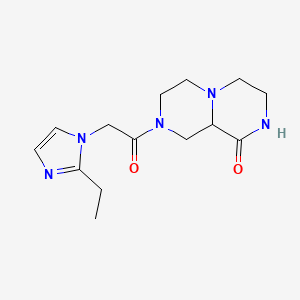 8-[(2-ethyl-1H-imidazol-1-yl)acetyl]hexahydro-2H-pyrazino[1,2-a]pyrazin-1(6H)-one