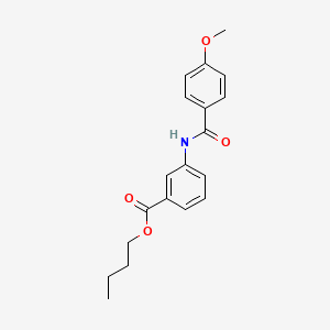 molecular formula C19H21NO4 B3908865 butyl 3-[(4-methoxybenzoyl)amino]benzoate 