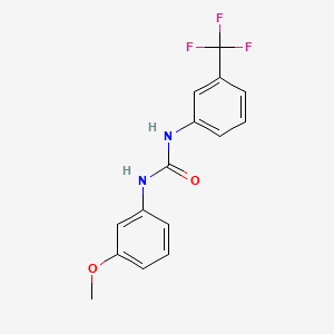 molecular formula C15H13F3N2O2 B3908905 N-(3-methoxyphenyl)-N'-[3-(trifluoromethyl)phenyl]urea 