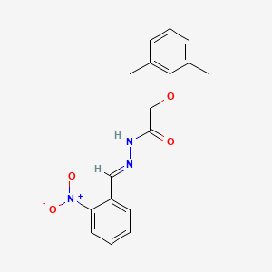 molecular formula C17H17N3O4 B3908924 2-(2,6-dimethylphenoxy)-N'-(2-nitrobenzylidene)acetohydrazide 