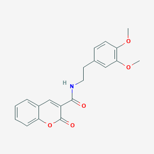 molecular formula C20H19NO5 B3908954 N-[2-(3,4-dimethoxyphenyl)ethyl]-2-oxo-2H-chromene-3-carboxamide 