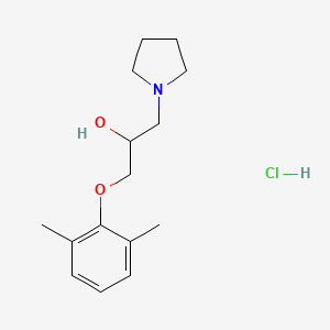 molecular formula C15H24ClNO2 B3908969 1-(2,6-dimethylphenoxy)-3-(1-pyrrolidinyl)-2-propanol hydrochloride 