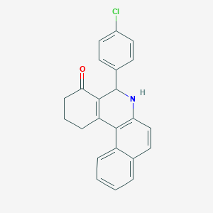 molecular formula C23H18ClNO B390899 5-(4-chlorophenyl)-2,3,5,6-tetrahydrobenzo[a]phenanthridin-4(1H)-one CAS No. 247138-30-3
