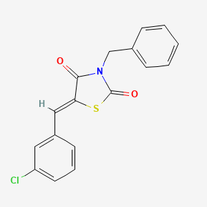 3-benzyl-5-(3-chlorobenzylidene)-1,3-thiazolidine-2,4-dione