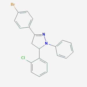 3-(4-bromophenyl)-5-(2-chlorophenyl)-1-phenyl-4,5-dihydro-1H-pyrazole