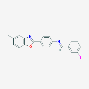 N-(3-iodobenzylidene)-N-[4-(5-methyl-1,3-benzoxazol-2-yl)phenyl]amine