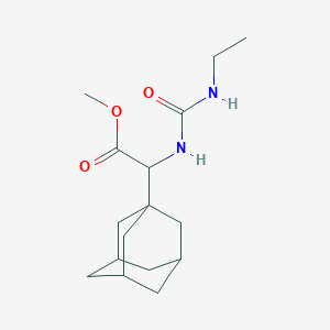 molecular formula C16H26N2O3 B3909027 methyl 1-adamantyl{[(ethylamino)carbonyl]amino}acetate 