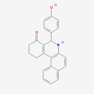 molecular formula C23H19NO2 B390903 5-(4-hydroxyphenyl)-2,3,5,6-tetrahydrobenzo[a]phenanthridin-4(1H)-one CAS No. 247138-39-2