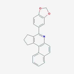 molecular formula C23H17NO2 B390908 4-(1,3-benzodioxol-5-yl)-2,3-dihydro-1H-benzo[f]cyclopenta[c]quinoline 
