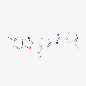 5-[(3-Iodobenzylidene)amino]-2-(5-methyl-1,3-benzoxazol-2-yl)phenol