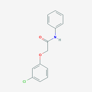 molecular formula C14H12ClNO2 B3909106 2-(3-chlorophenoxy)-N-phenylacetamide CAS No. 18705-06-1