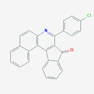 molecular formula C26H14ClNO B390911 8-(4-chlorophenyl)-9H-benzo[f]indeno[2,1-c]quinolin-9-one CAS No. 27007-25-6