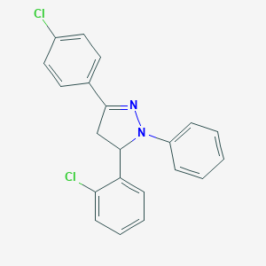 5-(2-chlorophenyl)-3-(4-chlorophenyl)-1-phenyl-4,5-dihydro-1H-pyrazole