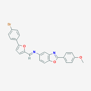 N-{(E)-[5-(4-bromophenyl)furan-2-yl]methylidene}-2-(4-methoxyphenyl)-1,3-benzoxazol-5-amine