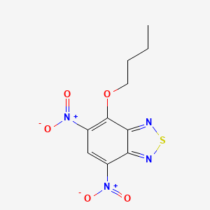molecular formula C10H10N4O5S B3909184 4-butoxy-5,7-dinitro-2,1,3-benzothiadiazole 