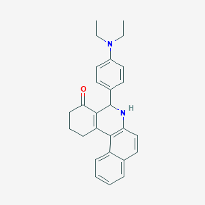 5-[4-(diethylamino)phenyl]-2,3,5,6-tetrahydrobenzo[a]phenanthridin-4(1H)-one