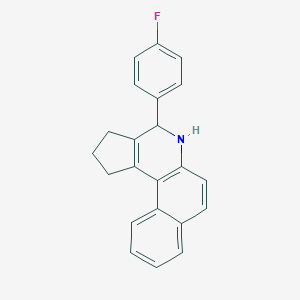 molecular formula C22H18FN B390921 4-(4-fluorophenyl)-2,3,4,5-tetrahydro-1H-benzo[f]cyclopenta[c]quinoline 