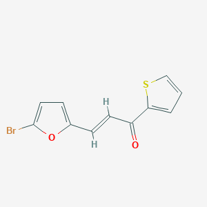 molecular formula C11H7BrO2S B3909278 3-(5-bromo-2-furyl)-1-(2-thienyl)-2-propen-1-one 