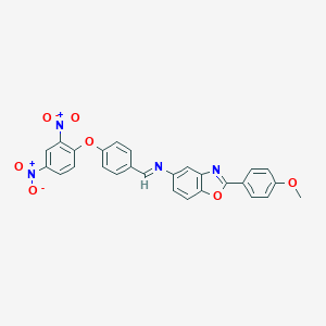 5-[(4-{2,4-Bisnitrophenoxy}benzylidene)amino]-2-(4-methoxyphenyl)-1,3-benzoxazole