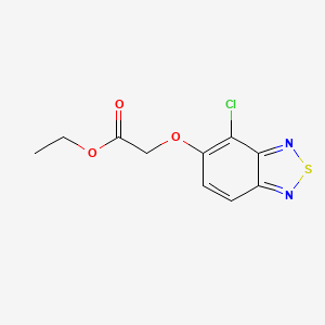 molecular formula C10H9ClN2O3S B3909380 ethyl [(4-chloro-2,1,3-benzothiadiazol-5-yl)oxy]acetate CAS No. 29123-12-4