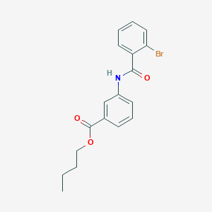 molecular formula C18H18BrNO3 B3909391 butyl 3-[(2-bromobenzoyl)amino]benzoate 
