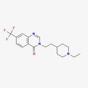 3-[2-(1-ethylpiperidin-4-yl)ethyl]-7-(trifluoromethyl)quinazolin-4(3H)-one