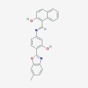 1-[[3-Hydroxy-4-(6-methyl-1,3-benzoxazol-2-yl)phenyl]iminomethyl]naphthalen-2-ol