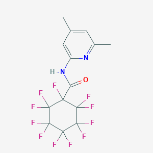 molecular formula C14H9F11N2O B390958 N-(4,6-dimethyl-2-pyridinyl)-1,2,2,3,3,4,4,5,5,6,6-undecafluorocyclohexanecarboxamide 