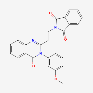 molecular formula C25H19N3O4 B3909593 2-{2-[3-(3-methoxyphenyl)-4-oxo-3,4-dihydro-2-quinazolinyl]ethyl}-1H-isoindole-1,3(2H)-dione 