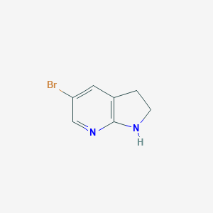 molecular formula C7H7BrN2 B039096 5-溴-2,3-二氢-1H-吡咯并[2,3-b]吡啶 CAS No. 115170-40-6