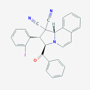 3-benzoyl-2-(2-iodophenyl)-2,3-dihydropyrrolo[2,1-a]isoquinoline-1,1(10bH)-dicarbonitrile
