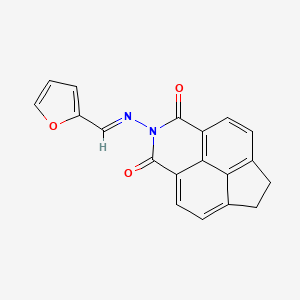 molecular formula C19H12N2O3 B3909645 2-[(2-furylmethylene)amino]-6,7-dihydro-1H-indeno[6,7,1-def]isoquinoline-1,3(2H)-dione 