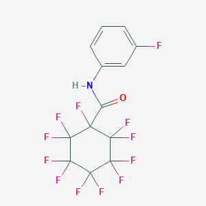 molecular formula C13H5F12NO B390966 1,2,2,3,3,4,4,5,5,6,6-undecafluoro-N-(3-fluorophenyl)cyclohexanecarboxamide 