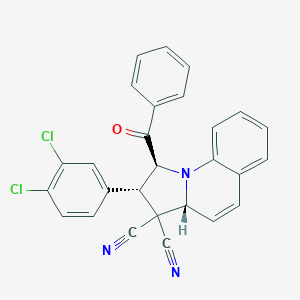 1-benzoyl-2-(3,4-dichlorophenyl)-1,2-dihydropyrrolo[1,2-a]quinoline-3,3(3aH)-dicarbonitrile