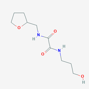 molecular formula C10H18N2O4 B3909727 N-(3-hydroxypropyl)-N'-(tetrahydro-2-furanylmethyl)ethanediamide 